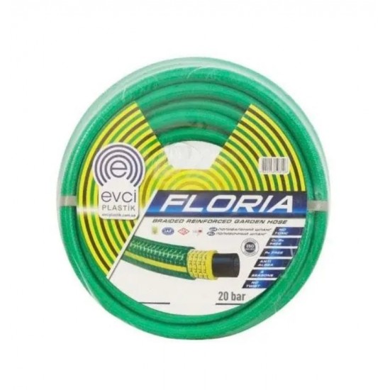 Шланг для полива армированный ПВХ Evci FLORIYA 3/4 20м 83675 Шланг для полива армированный ПВХ Evci FLORIYA 3/4 20м 83675