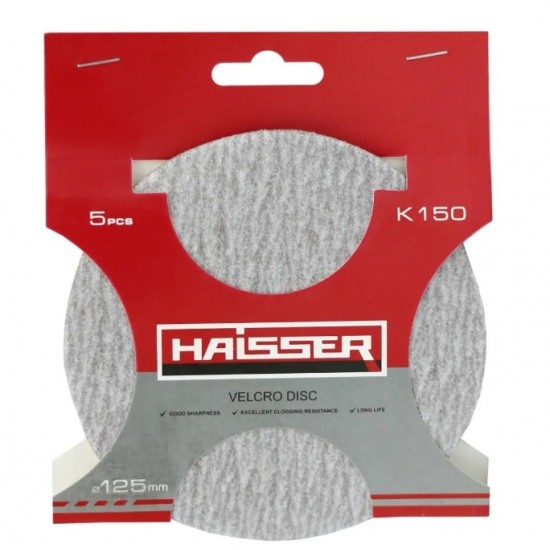 Круг шлифовальный на липучке 125мм К150 HAISSER 5315314