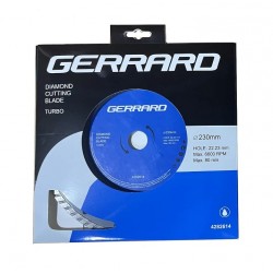 Диск алмазный отрезной турбо 230 мм 22,2 мм GERRARD 4282614