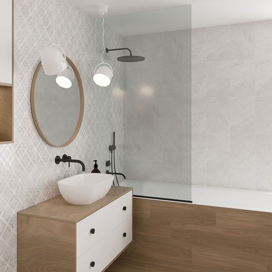 Керамогранит Cersanit GLAM WHITE GLOSSY 250х400х7мм 540603