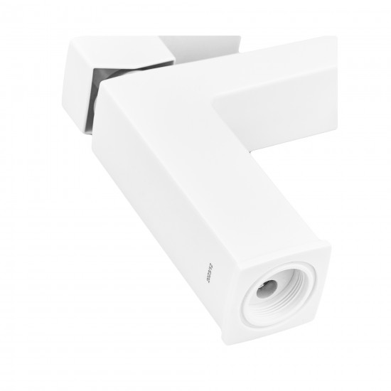 Смеситель для умывальника Plamix Kubus-001 SET White PM0671 Смеситель для умывальника Plamix Kubus-001 SET White PM0671