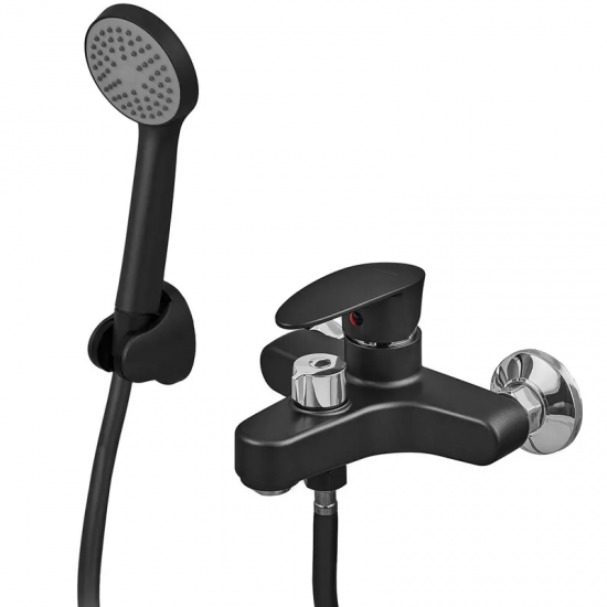Смеситель для ванны Plamix CEZAR-009 EURO SET Matte black PM0693 Смеситель для ванны Plamix CEZAR-009 EURO SET Matte black PM0693