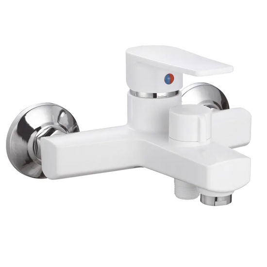 Смеситель для ванны Oscar-009 Euro White без шланга и лейки PM0634 Смеситель для ванны Oscar-009 Euro White без шланга и лейки PM0634