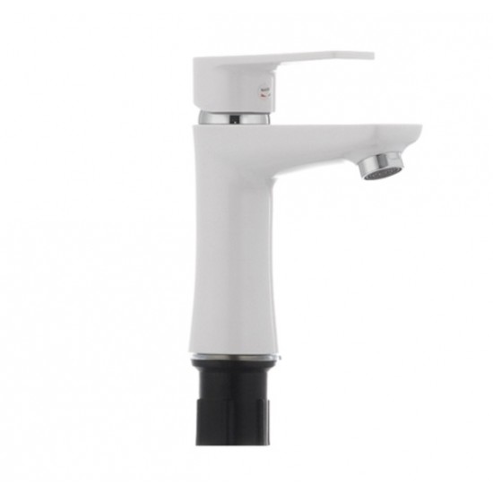 Смеситель для умывальника Plamix Oscar-001 WHITE PM0022 Смеситель для умывальника Plamix Oscar-001 WHITE PM0022