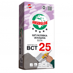 Финишная шпаклёвка белая Anserglob (Ансерглоб) ВСТ25 15кг