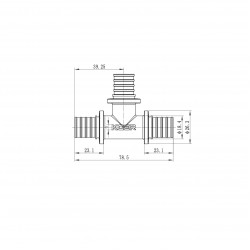 Тройник равнопроходной KOER KA.T20 - 20(2.8mm) x 20(2.8mm) x 20(2.8mm) KR4885 Тройник равнопроходной KOER KA.T20 - 20(2.8mm) x 20(2.8mm) x 20(2.8mm) KR4885