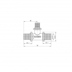 Тройник переходной KOER KA.T20-16-20 - 20(2.8mm) x 16(2.2mm) x 20(2.8mm) KR4888 Тройник переходной KOER KA.T20-16-20 - 20(2.8mm) x 16(2.2mm) x 20(2.8mm) KR4888