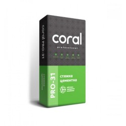 Стяжка цементная Coral PRO-31 20-80 мм Стяжка цементная Coral PRO-31 20-80 мм