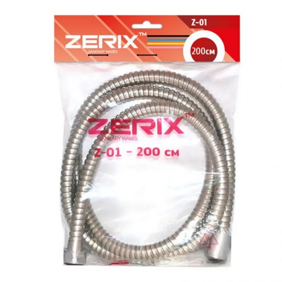 Шланг для душа Zerix Chr.Z-01 200 см ZX0200 Шланг для душа Zerix Chr.Z-01 200 см ZX0200