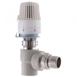 Кран угловой с термоголовкой 25x3/4 PPR Koer K0154.PRO KP0196