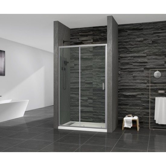 Двери в нишу раздвижные MIXXUS PREMIUM DIVERSE SD01-100x185-TR CHROME стекло прозрачное 5мм MI7165 Двери в нишу раздвижные MIXXUS PREMIUM DIVERSE SD01-100x185-TR CHROME стекло прозрачное 5мм MI7165