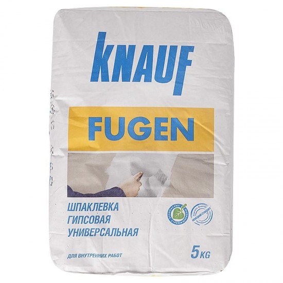 Knauf Fugen шпаклевка гипсовая универсальная 5кг Knauf Fugen шпаклевка гипсовая универсальная 5кг