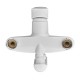 Смеситель для ванны PLAMIX OSCAR-008 EURO SET WHITE со шлангом и лейкой PM0698 Смеситель для ванны PLAMIX OSCAR-008 EURO SET WHITE со шлангом и лейкой PM0698
