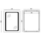 Зеркало настенное MIXXUS TWEE MR09-80x60-REVERSE с LED Touch, Anti-fog MI6660 Зеркало настенное MIXXUS TWEE MR09-80x60-REVERSE с LED Touch, Anti-fog MI6660