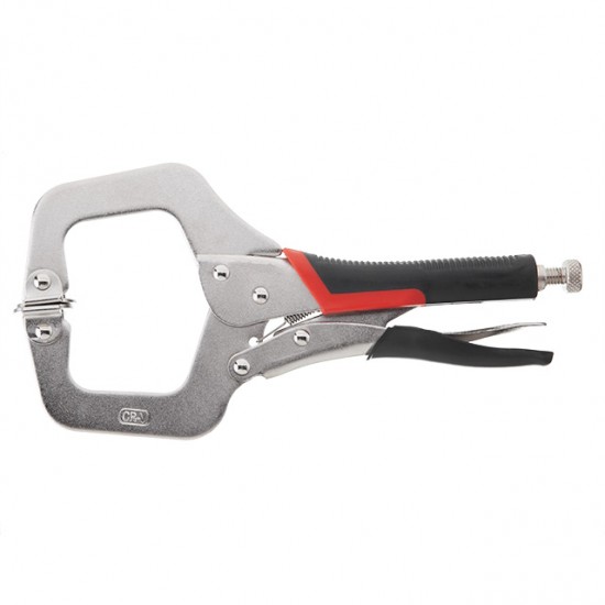Клещи зажимные C-type 280мм Cr-V INTERTOOL UT-5206