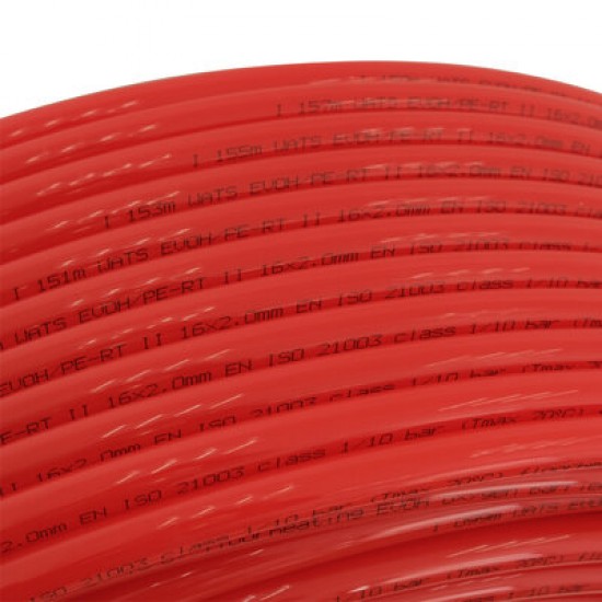 Труба для теплого пола с кислородным барьером 16x2.0 мм WATS WarmFloor(Red) PE-RT 54032 Труба для теплого пола с кислородным барьером 16x2.0 мм WATS WarmFloor(Red) PE-RT 54032