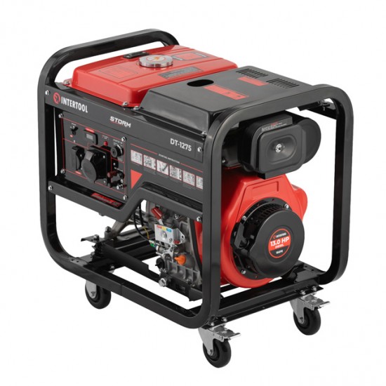 Генератор дизельний 7,0/7,5 кВт, 220 В, 12,5 л медная обмотка STORM INTERTOOL DT-1275 Генератор дизельний 7,0/7,5 кВт, 220 В, 12,5 л медная обмотка STORM INTERTOOL DT-1275