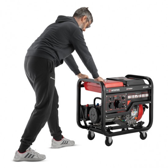 Генератор дизельний 7,0/7,5 кВт, 220 В, 12,5 л медная обмотка STORM INTERTOOL DT-1275 Генератор дизельний 7,0/7,5 кВт, 220 В, 12,5 л медная обмотка STORM INTERTOOL DT-1275