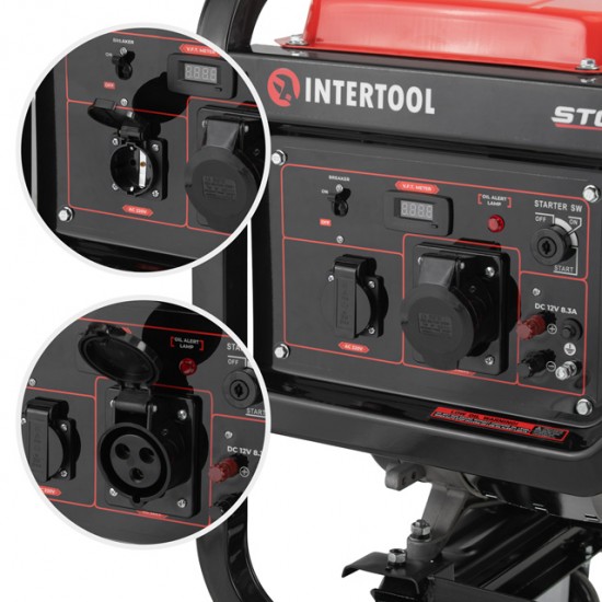 Генератор дизельний 7,0/7,5 кВт, 220 В, 12,5 л медная обмотка STORM INTERTOOL DT-1275 Генератор дизельний 7,0/7,5 кВт, 220 В, 12,5 л медная обмотка STORM INTERTOOL DT-1275