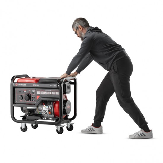 Генератор дизельний 5,0/5,5 кВт, 220 В, 12,5 л медная обмотка STORM INTERTOOL DT-1250 Генератор дизельний 5,0/5,5 кВт, 220 В, 12,5 л медная обмотка STORM INTERTOOL DT-1250