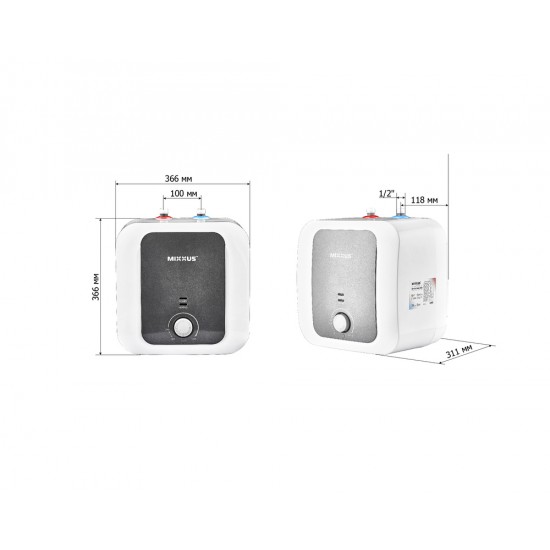 Бойлер MIXXUS EWH-1210 SMALL UNDER 15л мокрый тен 1,5 кВт под мойку WH0605