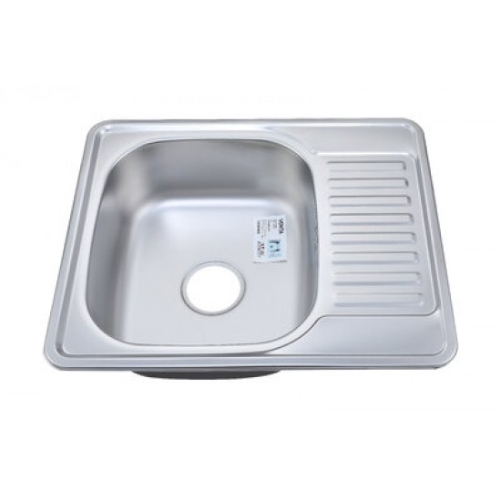 Мойка для кухни из нержавеющей стали врезная VENTA Satin 570x480 VM58488S 109628 Мойка для кухни из нержавеющей стали врезная VENTA Satin 570x480 VM58488S 109628