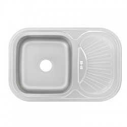 Мойка для кухни из нержавеющей стали врезная VENTA Micro Decor 750x490 VM75498D 109810
