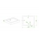 Душевой поддон Mixxus HARD ST01-100x80x13 NEW диаметр слива 52 мм MI8430