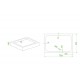 Душевой поддон Mixxus HARD ST01-120x80x13 NEW диаметр слива 52 мм MI8431