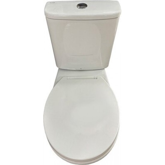 Унитаз-компакт PEARL PRIMA сидение полипропилен Soft-Close горизонт.выпуск, нижний подвод 105390