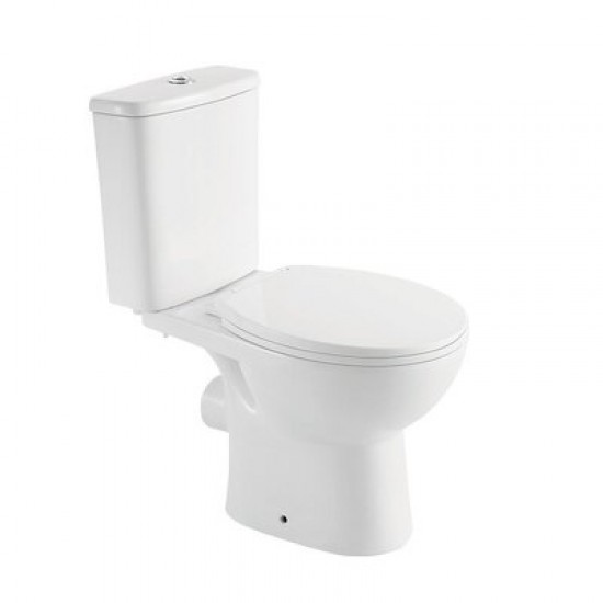 Унитаз-компакт PEARL PRIMA сидение полипропилен Soft-Close горизонт.выпуск, нижний подвод 105390