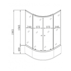 Душевая кабина с высоким поддоном матовое стекло Mixxus PLAIN SCT01-90x90x195-FB SATIN MI6894 Душевая кабина с высоким поддоном матовое стекло Mixxus PLAIN SCT01-90x90x195-FB SATIN MI6894