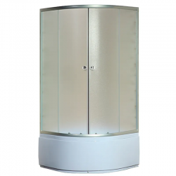 Душевая кабина с высоким поддоном матовое стекло Mixxus PLAIN SCT01-90x90x195-FB SATIN MI6894