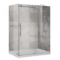 Душевая кабина Koer SR SC07-120x90x200-TR-01 без поддона прозрачное Easy Clean 8мм, хром KR5370