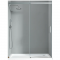 Двери в нишу раздвижные Koer SR SD02-140x200-TR-01 прозоре скло Easy Clean 8мм хром KR5383