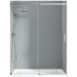 Двери в нишу раздвижные Koer SR SD02-140x200-TR-01 прозоре скло Easy Clean 8мм хром KR5383