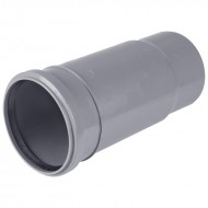 Компенсационный патрубок 110 для внутренней канализации серый