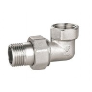 Сгон-американка 3/4 угловая никель BRASS