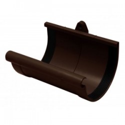 Муфта желоба RAINWAY d 130 коричневая Муфта желоба RAINWAY d 130 коричневая
