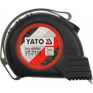 Рулетка измерительная с магнитным наконечником 3 м YATO YT-7110