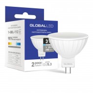 Лампа светодиодная 3W Global 1-GBL-112 MR16 4100K 220V GU5.3