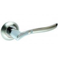 Дверная ручка на розетке KEDR R10-035 AL-SN-CP SN-PB