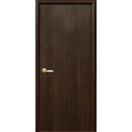 Дверь Сакура (Колори) ПВХ DeLuxe глухое с гравировкой Каштан