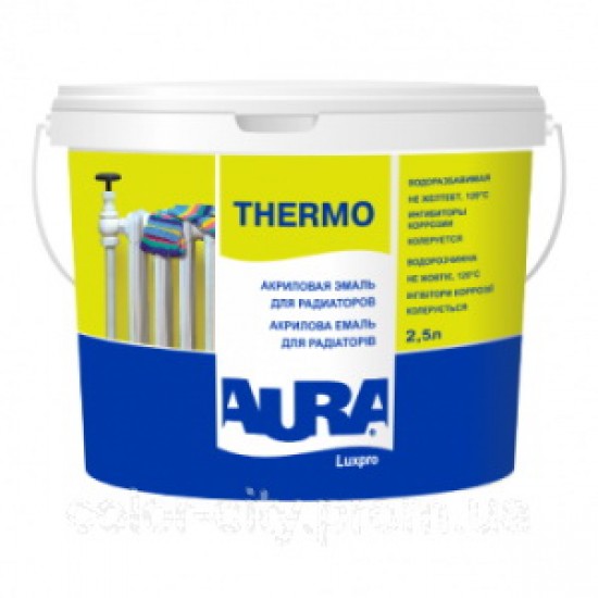 Акриловая эмаль Аура Luxpro Thermo для радиаторов матовая 2,5л