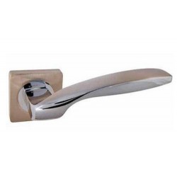 Дверная ручка на квадратной розетке KEDR R06-120 SN-CP