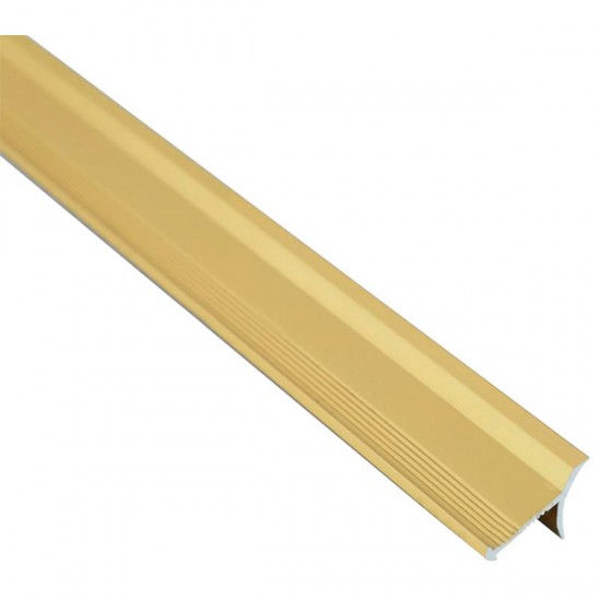 Уголок для плитки алюминиевый внутренний золото ВАПG 5016 2,7м
