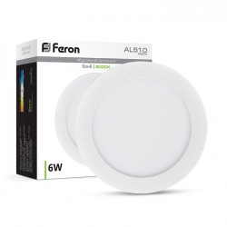 Cветодиодный точечный LED светильник FERON AL 510 6W 4000 K Cветодиодный точечный LED светильник FERON AL 510 6W 4000 K