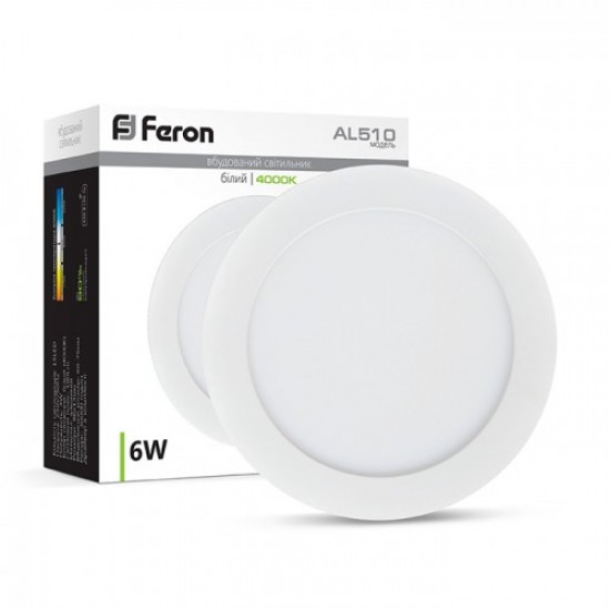 Cветодиодный точечный LED светильник FERON AL 510 6W 4000 K