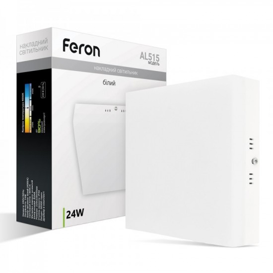 Светильник светодиодный накладной Feron AL515 24W 5000K Светильник светодиодный накладной Feron AL515 24W 5000K