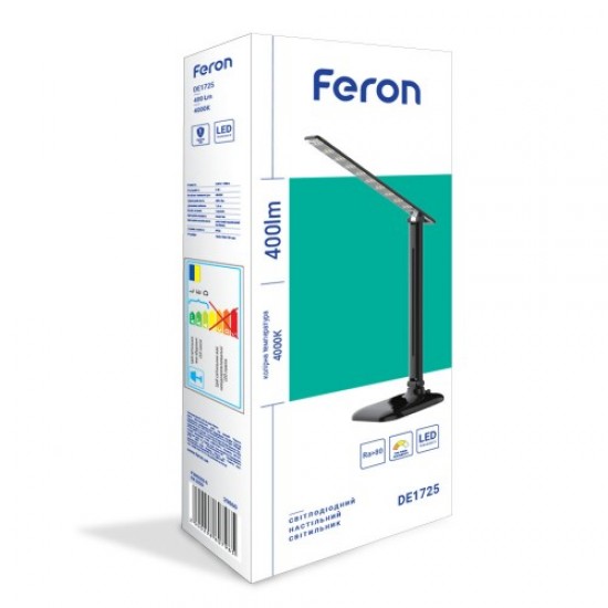 Лампа LED светодиодная настольная FERON DE 1725 9 W 36х15х15 см